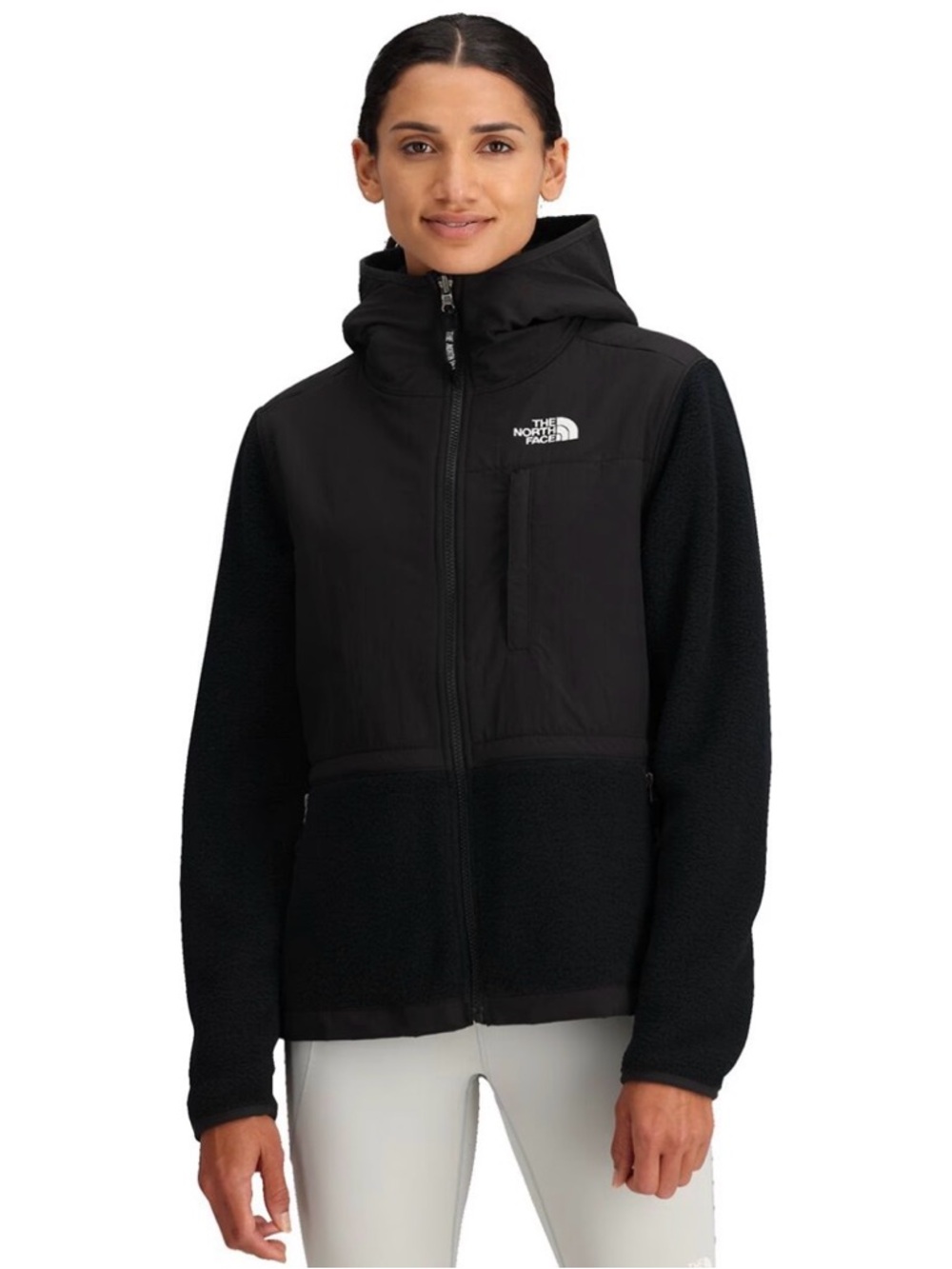 The North Face Black Hooded Fleece Jacket
